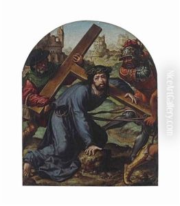 Christ Falling Under The Cross by Jan Gossaert