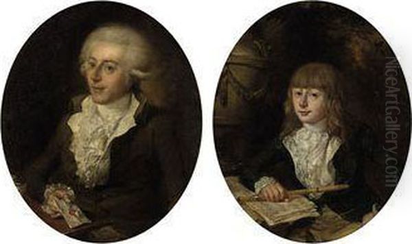 Portrait Of A Young Boy, And Portrait Ofa Gentleman - view 1