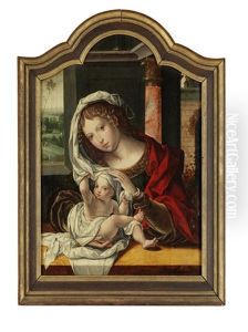 Maria Mit Kind by Jan Gossaert