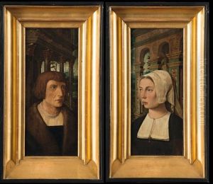 Portrait D"un Donateur Devant Un Palais Renaissance (2 Works)