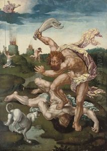 Cain And Abel by Jan Gossaert