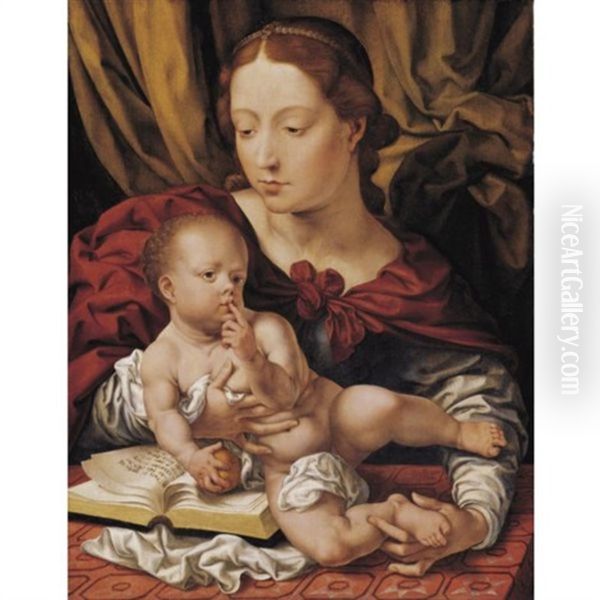 Virgin And Child With An Open Book - view 1