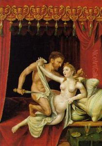 Tarqininius Und Lucretia by Jan Gossaert