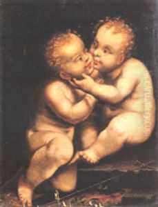 Cristo Bambino E San Giovannino by Jan Gossaert