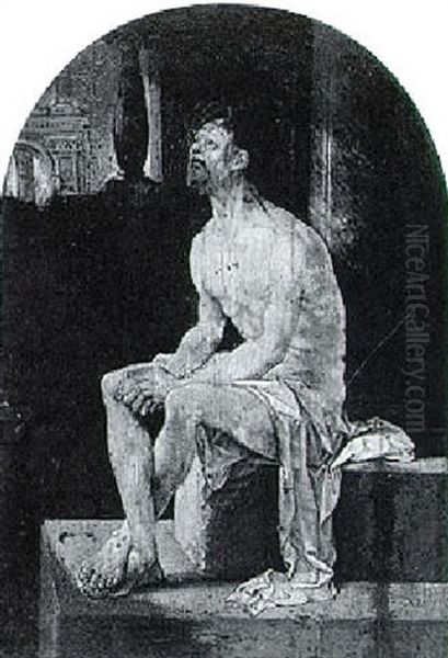 Christ Seated At A Column - view 1