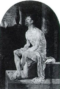Christ Seated At A Column