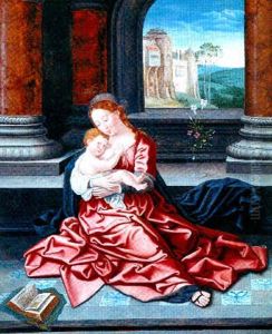 Vierge A L'enfant En Majeste
