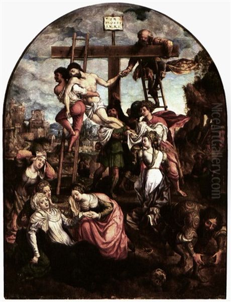 Descent From The Cross by Jan Gossaert