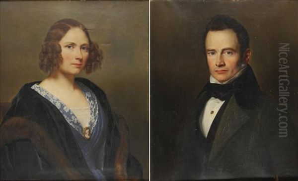 Portraits De Bourgeois (pair) - view 1