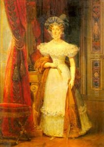Portrait De La Reine Marie-amelie by Nicolas Louis Francois Gosse