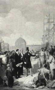 L'empereur Visitant Les Travaux Du Louvre