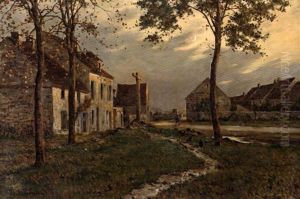 La Vie A La Ferme by Ferdinand Jules Albert Gosselin