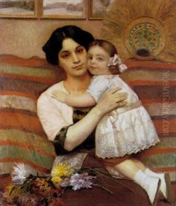 Portrait De Femme Et De Fillette