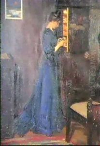 A Woman In An Interior A Woman In An Interior