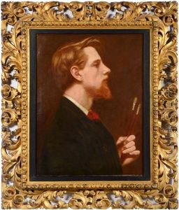Self Portrait In Profile by Thomas Cooper Gotch