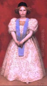Young Girl In Renaissance Costume by Thomas Cooper Gotch