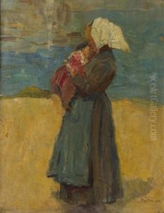 Mother And Child by Moricz Goth