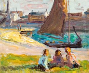 In De Haven Van Douarnenez, Bretagne by Moricz Goth