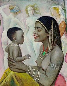 Mother And Child by Moricz Goth