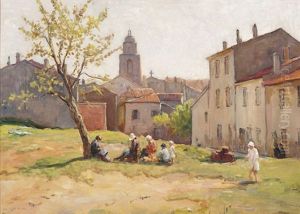 A Sunny Day With A View Of St.-tropez by Moricz Goth