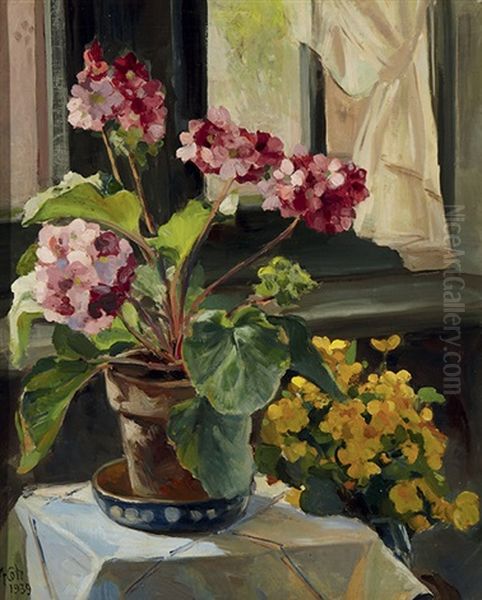 Bloemen In Een Interieur - view 1