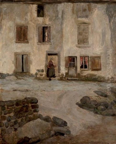 Femme Devant Sa Maison - view 1