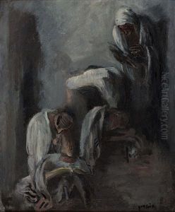 Modlacy Sie Zydzi Ii by Leopold Gottlieb