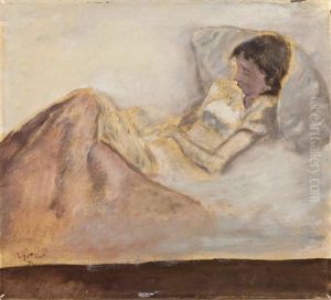 Reading Woman by Leopold Gottlieb