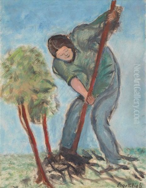 Female Farmer In The Field - view 1