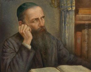 Rabbi Beim Studium by Marcin Gottlieb