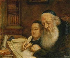 Rabbi And His Student by Marcin Gottlieb