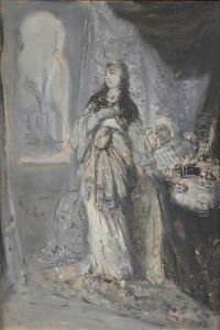 Etude Pour Recha, Fille De Nathan (study) by Moritz Gottlieb