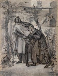 Scene From Nathan The Wise by Moritz Gottlieb