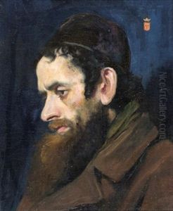 Portrait Of A Jew by Moritz Gottlieb