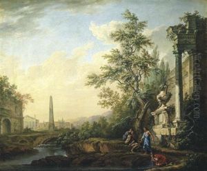 Italienische Landschaft by Lorens (Lars) Gottman