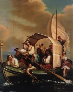 Die Bootspartie by Antoine de Gottrau