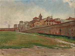 Cityscape Of Livorno by Albert Gottschalk