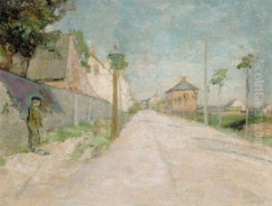 Fra Valby. Enghavevej by Albert Gottschalk