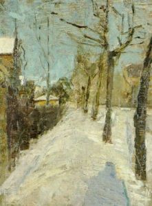 Platanvej I Sne, Solskin by Albert Gottschalk