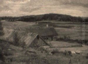 Gravejrslandskab Fra Ostroo by Albert Gottschalk