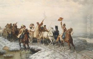 Der Brautzug by Eduard Goetzelmann