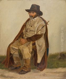 Bellardino - Italienischer Landmann by Carl (Karl) Wilhelm Goetzloff