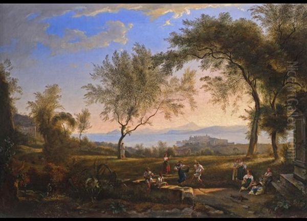 Tanzvergnugen Im Freien Vor Der Bucht Von Pozzuoli - view 1