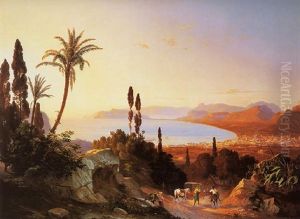 Gulf Of Palermo Looking Towards Cape Zafferano