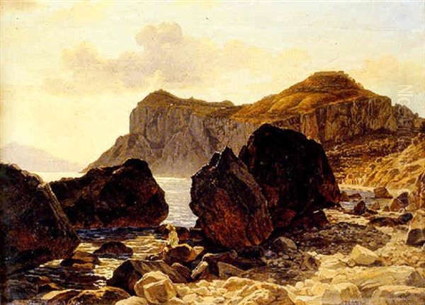 Fishing Off The Rocks, Capri - view 1