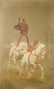 L'acrobate Du Cirque Molier by Jean Richard Goubie