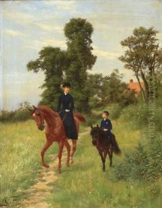 Off For A Canter by Jean Richard Goubie