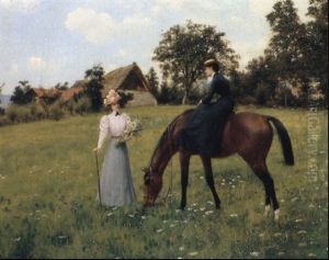 Cavaliere En Amazone by Jean Richard Goubie