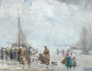 On The Beach, Scheveningen, Holland by Alexander Carruthers Gould