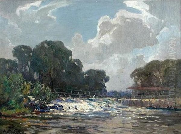 Sunbury Weir, Lower Thames - view 1